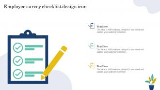 Employee Survey Checklist Design Icon