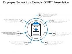 Employee survey icon example of ppt presentation