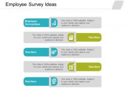 Employee survey ideas ppt powerpoint presentation pictures guidelines cpb