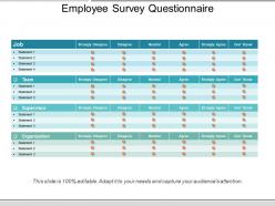 Employee survey questionnaire powerpoint slide show