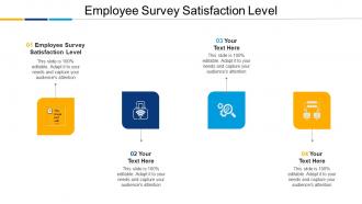 Employee Survey Satisfaction Level Ppt Powerpoint Presentation Slides Infographics Cpb