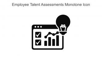 Employee Talent Assessments Monotone Icon In Powerpoint Pptx Png And Editable Eps Format