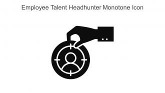 Employee Talent Headhunter Monotone Icon In Powerpoint Pptx Png And Editable Eps Format