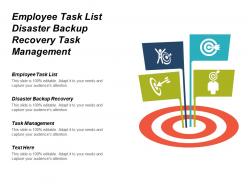 Employee task list disaster backup recovery task management cpb