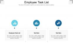 Employee task list ppt powerpoint presentation show mockup cpb