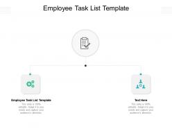 Employee task list template ppt powerpoint presentation outline example file cpb