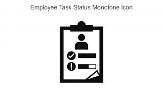 Employee Task Status Monotone Icon In Powerpoint Pptx Png And Editable Eps Format