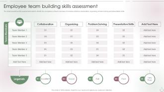 Employee Team Building Skills Assessment
