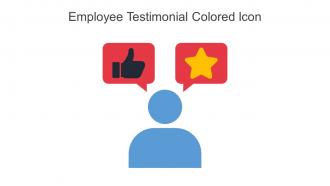 Employee Testimonial Colored Icon In Powerpoint Pptx Png And Editable Eps Format