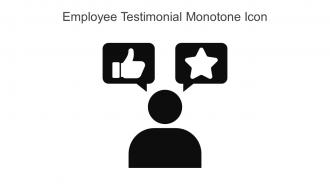 Employee Testimonial Monotone Icon In Powerpoint Pptx Png And Editable Eps Format