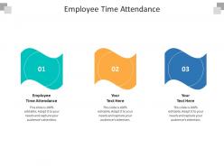 Employee time attendance ppt powerpoint presentation layouts professional cpb