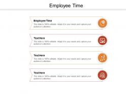 Employee time ppt powerpoint presentation infographic template demonstration cpb