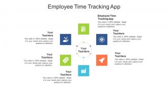 Employee time tracking app ppt powerpoint presentation styles brochure cpb