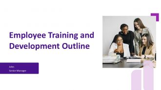 Employee Training And Development Outline PPT Template ST AI