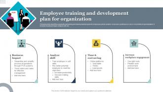 Employee Training And Development Plan For Organization