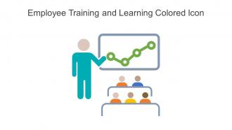 Employee Training And Learning Colored Icon Powerpoint Pptx Png And Editable Eps Format