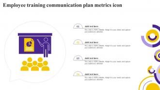 Employee Training Communication Plan Metrics Icon