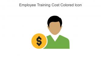 Employee Training Cost Colored Icon In Powerpoint Pptx Png And Editable Eps Format