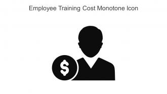Employee Training Cost Monotone Icon In Powerpoint Pptx Png And Editable Eps Format