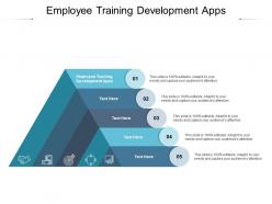Employee training development apps ppt infographic template clipart images cpb