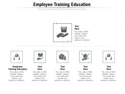 Employee training education ppt powerpoint presentation icon grid cpb
