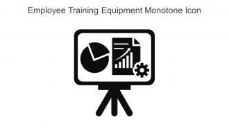 Employee Training Equipment Monotone Icon In Powerpoint Pptx Png And Editable Eps Format