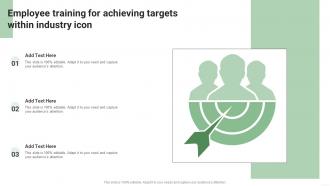 Employee Training For Achieving Targets Within Industry Icon