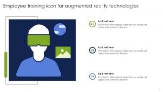 Employee Training Icon For Augmented Reality Technologies