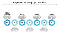 Employee training opportunities ppt powerpoint presentation infographics sample cpb
