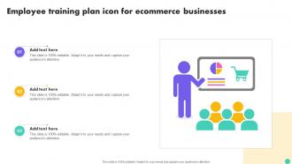 Employee Training Plan Icon For Ecommerce Businesses