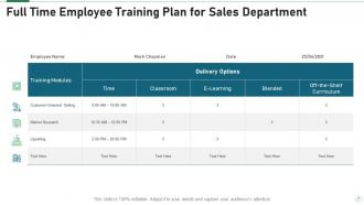 Employee Training Plan Powerpoint Ppt Template Bundles