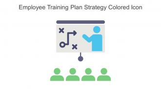 Employee Training Plan Strategy Colored Icon In Powerpoint Pptx Png And Editable Eps Format