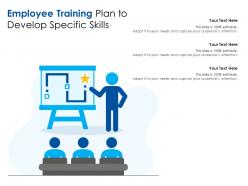 Employee training plan to develop specific skills
