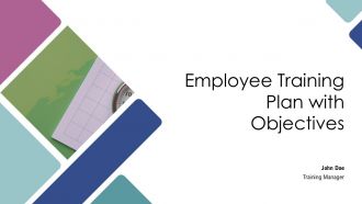 Employee Training Plan With Objectives PPT Slides AT