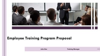 Employee Training Program Proposal PPT Guidelines AT