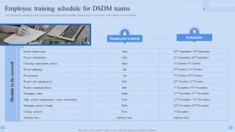 Employee Training Schedule For DSDM Teams Dynamic Systems Ppt Gallery Background Image