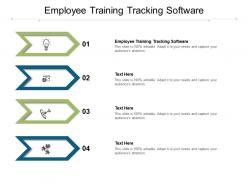 Employee training tracking software ppt powerpoint presentation model diagrams cpb