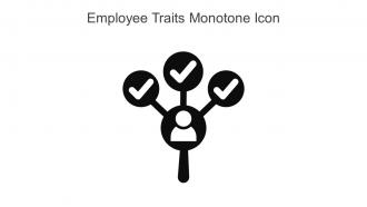Employee Traits Monotone Icon In Powerpoint Pptx Png And Editable Eps Format