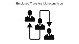 Employee Transfers Monotone Icon In Powerpoint Pptx Png And Editable Eps Format
