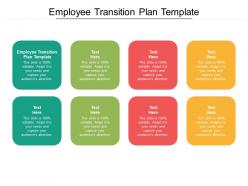 Employee transition plan template ppt powerpoint presentation portfolio display cpb