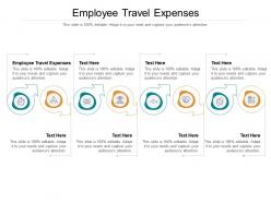 Employee travel expenses ppt powerpoint presentation visual aids cpb