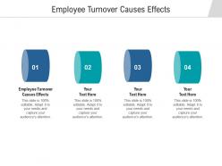 Employee turnover causes effects ppt powerpoint presentation tips cpb