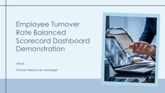 Employee Turnover Rate Balanced Scorecard Dashboard Demonstration PPT Designs AT