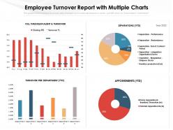 Employee turnover report with multiple charts