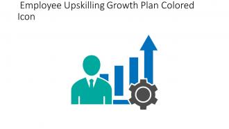 Employee Upskilling Growth Plan Colored Icon In Powerpoint Pptx Png And Editable Eps Format
