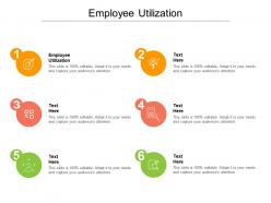 Employee utilization ppt powerpoint presentation visual aids icon cpb