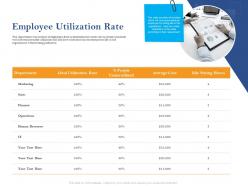 Employee Utilization Rate Ppt Powerpoint Presentation Slides Gridlines