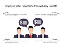 Employee Value Proposition Icon With Key Benefits
