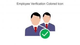 Employee Verification Colored Icon In Powerpoint Pptx Png And Editable Eps Format