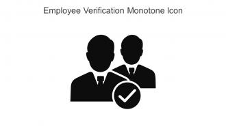 Employee Verification Monotone Icon In Powerpoint Pptx Png And Editable Eps Format